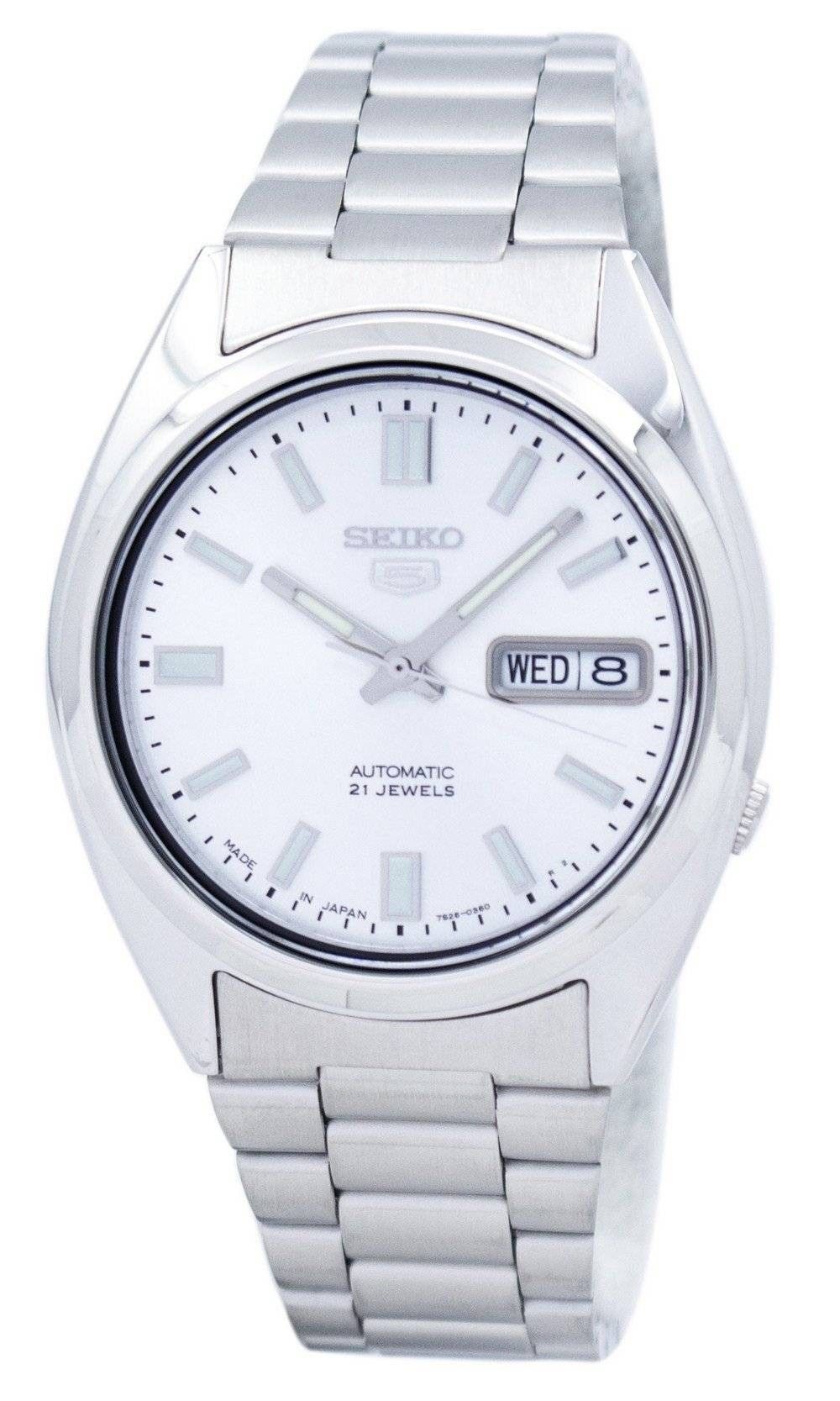 Refurbished Seiko 5 Stainless Steel Silver Dial Automatic SNXS73J1 Men's Watch