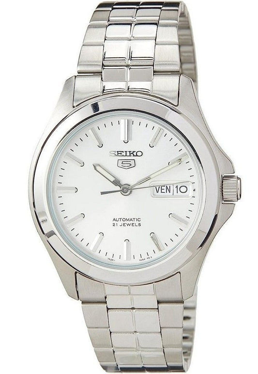 Refurbished Seiko 5 Stainless Steel Silver Dial Automatic SNKK87K1 Men's Watch