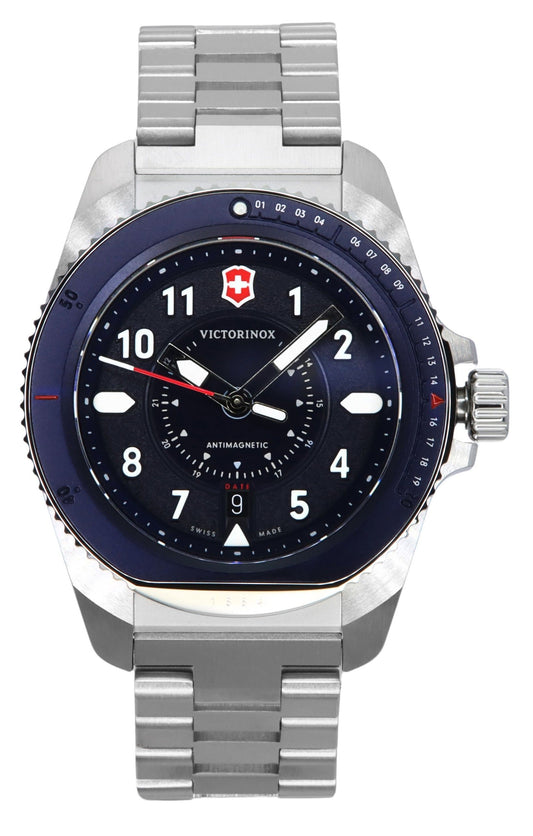 Victorinox Journey 1884 Stainless Steel Blue Dial Quartz Diver's 241978 200M Men's Watch