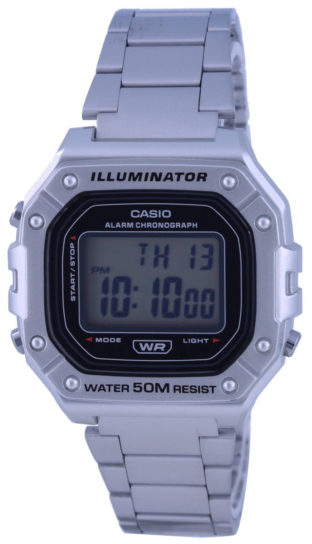 Casio Youth Digital Stainless Steel Quartz W-218HD-1A Men's Watch