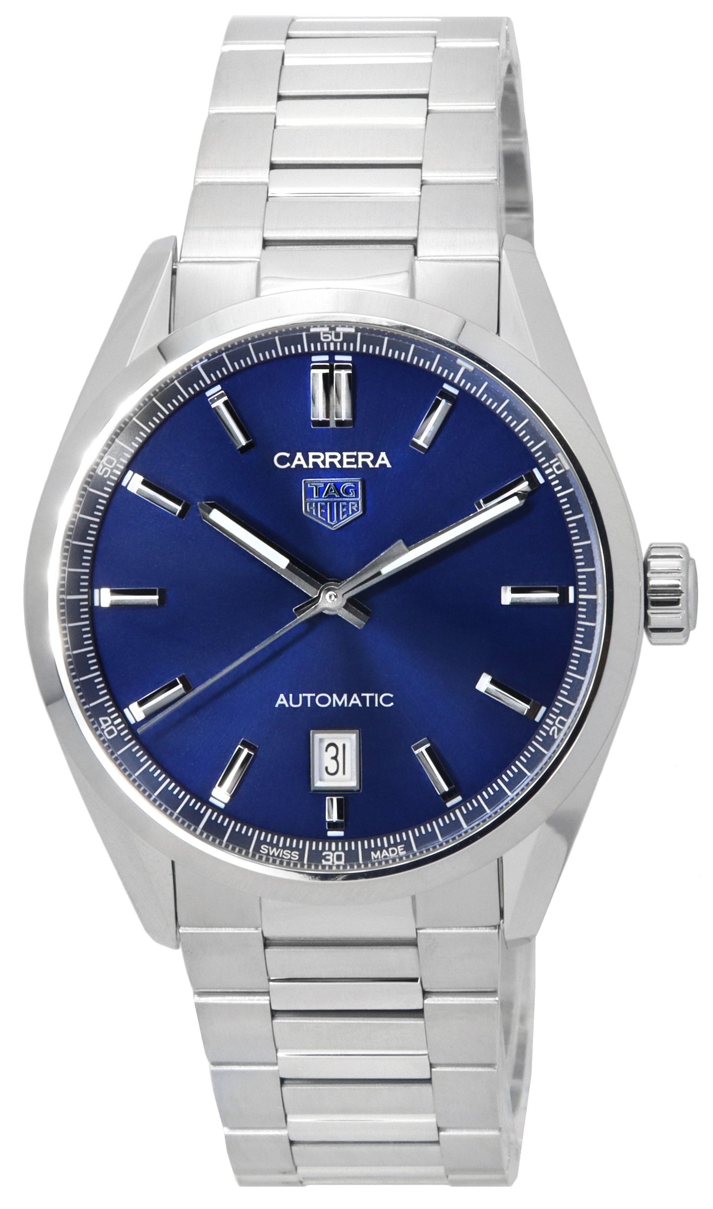 Tag Heuer Carrera Stainless Steel Blue Dial Automatic WBN2112.BA0639 100M Men's Watch