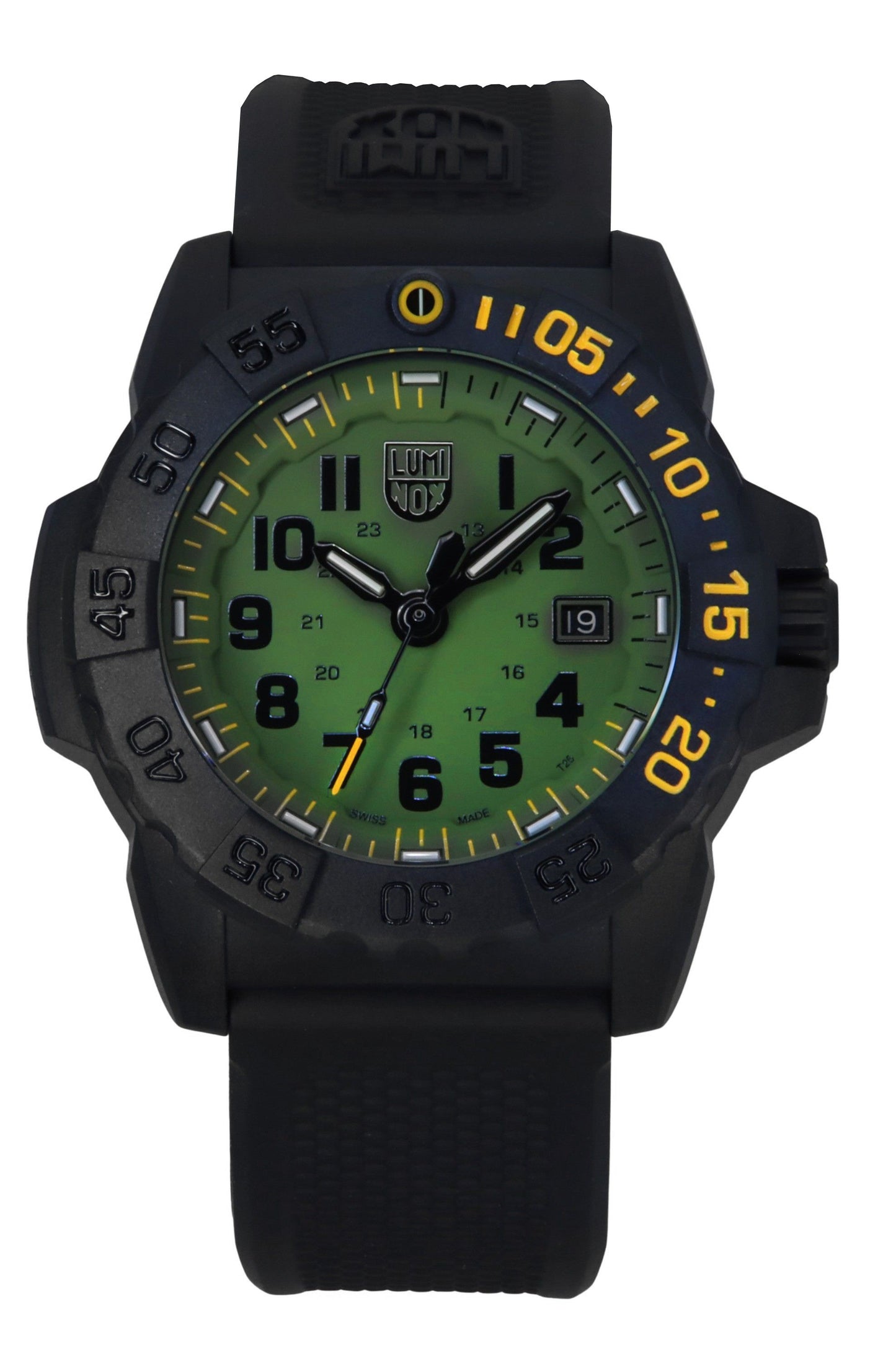 Luminox Navy SEAL Foundation Rubber Strap Green Dial Quartz Diver's XS.3517.NSF.SET 200M Men's Watch With Extra Strap