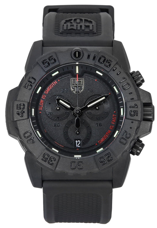 Luminox Navy SEAL Chronograph Rubber Strap Black Dial Swiss Quartz Diver's XS.3581.SIS 200M Men's Watch