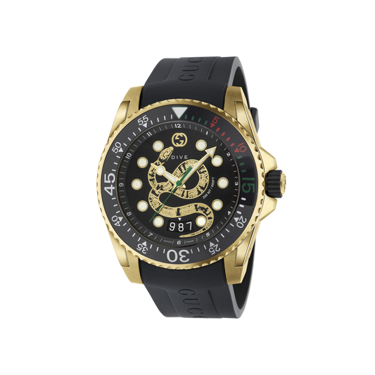 GUCCI MEN'S/Unisex Quartz Watch Model: GUCCIDIVE - YA136219 45mm